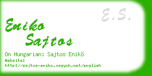 eniko sajtos business card